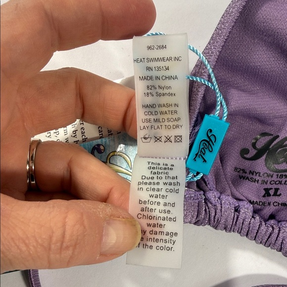 Orchid Shimmer Triangle Bikini Top - Heat - Picture 6 of 6